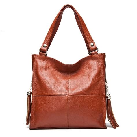 leather shoulder bag for women|genuine leather shoulder bag.